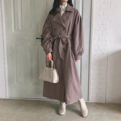 ラテ 2wayトレンチコート