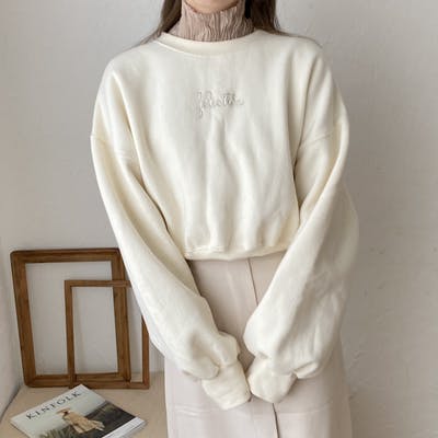 felicità レースアップスウェット