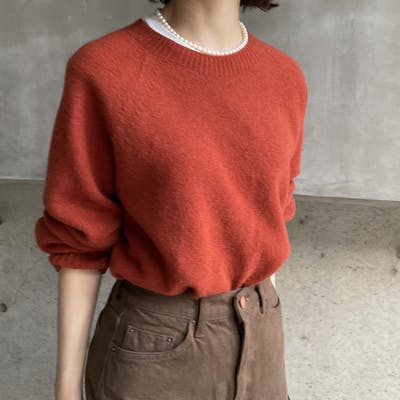 autumn-color wool knit