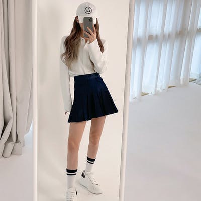 クーラースリムジップアップニット