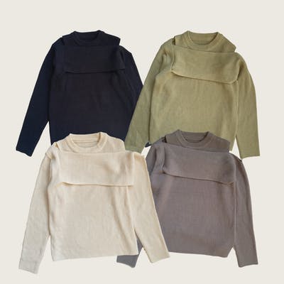 カラークロスニット