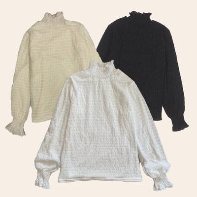 裏起毛シャーリングトップス