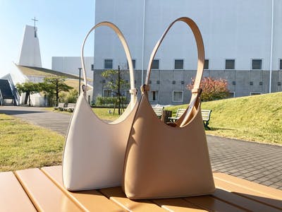 Fake leather round bag