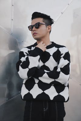 Argyle knit