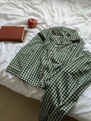グリーンチェックパジャマ