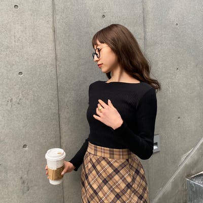 boat neck simple tops
